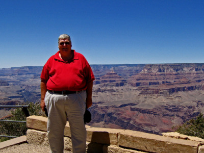 Paul at south rim, Grand Canyon, AZ